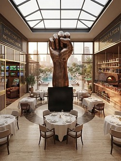 Vue intérieure de la Brasserie « La Main Noire » au complexe « le Krypton 83 »