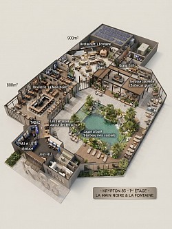 Le 1er étage du Complexe Kryton 83